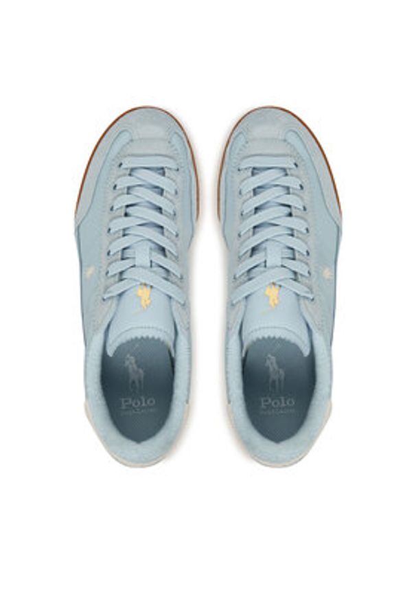 Polo Ralph Lauren Sneakersy Hester Pp Sk Ltl 804978190002 Błękitny. Kolor: niebieski. Materiał: skóra, zamsz
