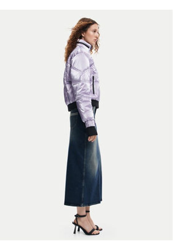 Desigual Kurtka bomber Omsk 24WWEWBY Fioletowy Regular Fit. Kolor: fioletowy. Materiał: syntetyk