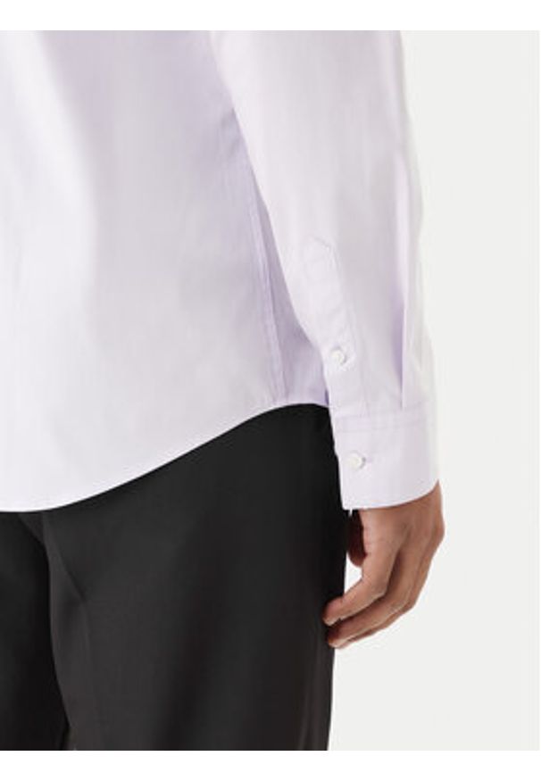 Calvin Klein Koszula LV04LB145G Różowy Slim Fit. Kolor: różowy. Materiał: bawełna