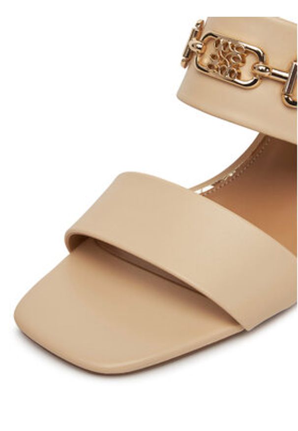 Nine West Sandały 2489-19 Beżowy. Kolor: beżowy. Materiał: syntetyk, materiał