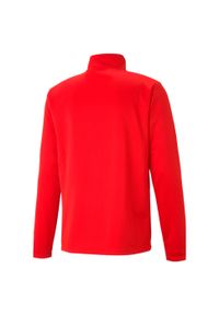 Bluza piłkarska męska Puma teamRISE 1 4 Zip Top. Kolor: czerwony, biały, wielokolorowy. Materiał: poliester. Sport: piłka nożna #2