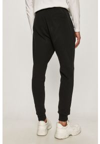 AllSaints - Spodnie. Kolor: czarny. Materiał: bawełna, dzianina. Wzór: gładki #3