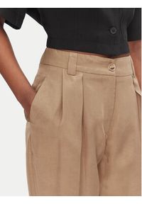 ACCESS FASHION Spodnie materiałowe 53-5025-235 Brązowy Regular Fit. Kolor: brązowy. Materiał: lyocell #5