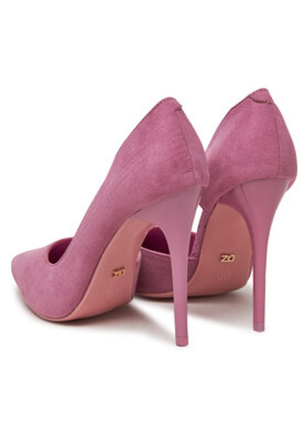 DeeZee Szpilki DZ0024 Różowy. Kolor: różowy. Materiał: materiał. Obcas: na szpilce