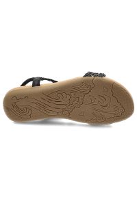 Czarne Sandały Artiker Eleganckie Obuwie Damskie. Okazja: na co dzień. Zapięcie: pasek. Kolor: czarny. Materiał: koronka. Wzór: ażurowy, kwiaty. Sezon: lato. Styl: elegancki #4