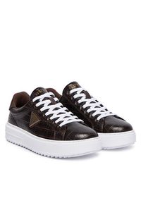 Guess Sneakersy FLFD15 PEL12 Brązowy. Kolor: brązowy. Materiał: skóra