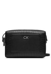Calvin Klein Torebka Ck Daily Camera Bag_Croco K60K612140 Czarny. Kolor: czarny. Materiał: skórzane #1