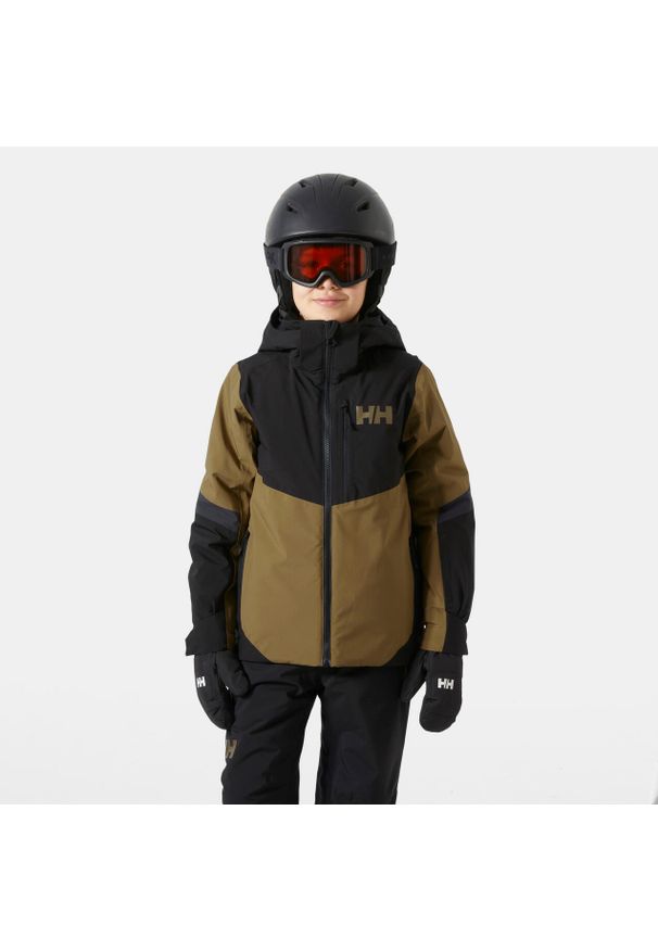Dziecięca kurtka narciarska Helly Hansen Elevate. Kolor: beżowy, wielokolorowy, brązowy. Sezon: zima. Sport: narciarstwo