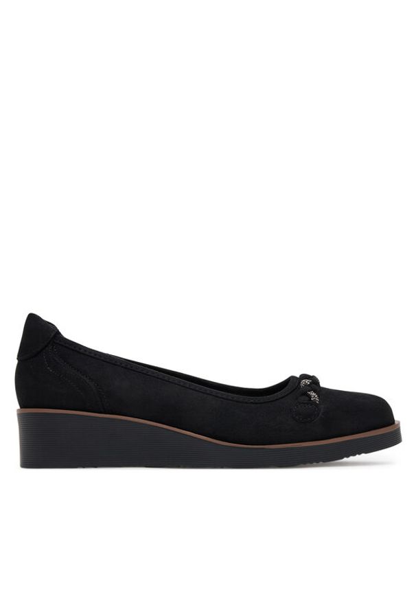 Clara Barson Baleriny WYL3395-7 Czarny. Kolor: czarny. Materiał: materiał