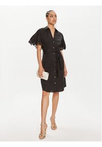 TwinSet - TWINSET Sukienka koszulowa 241TT2281 Czarny Regular Fit. Kolor: czarny. Materiał: bawełna. Typ sukienki: koszulowe #2
