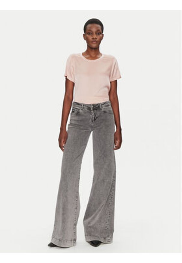 ViCOLO Bluzka TD0007 Różowy Relaxed Fit. Kolor: różowy. Materiał: wiskoza