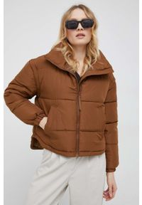 Vero Moda kurtka damska kolor brązowy przejściowa. Kolor: brązowy. Materiał: poliester. Długość rękawa: bez rękawów #8