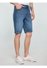 Big-Star - Szorty męskie jeansowe niebieskie Colter 410. Stan: podwyższony. Kolor: niebieski. Materiał: jeans. Długość: krótkie. Sezon: lato. Styl: klasyczny, vintage #5