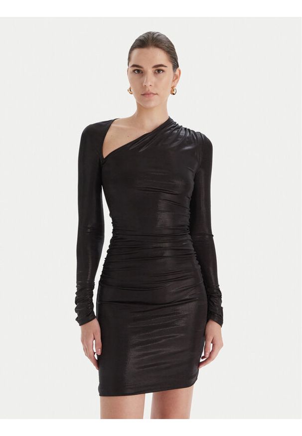 Marciano Guess Sukienka koktajlowa 5BGK39 6340A Slim Fit. Kolor: czarny. Materiał: syntetyk. Styl: wizytowy