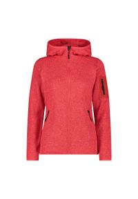 Bluza damska turystyczna CMP 3H19826. Kolor: czerwony. Materiał: polar. Sport: turystyka piesza #1