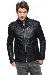 Tom Tailor - KURTKA SKÓRZANA TOM TAILOR LEATHER LOOK BIKER JACKET 3721883.00.12 COL. 2578 SSN 5040
