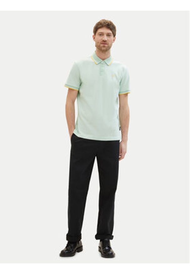 Tom Tailor Polo 1040822 Zielony Regular Fit. Typ kołnierza: polo. Kolor: zielony. Materiał: bawełna