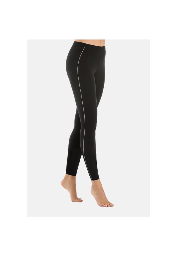 TEYLI - Legginsy damskie Teyli Athletico. Kolor: biały, wielokolorowy, czarny. Materiał: bawełna, elastan
