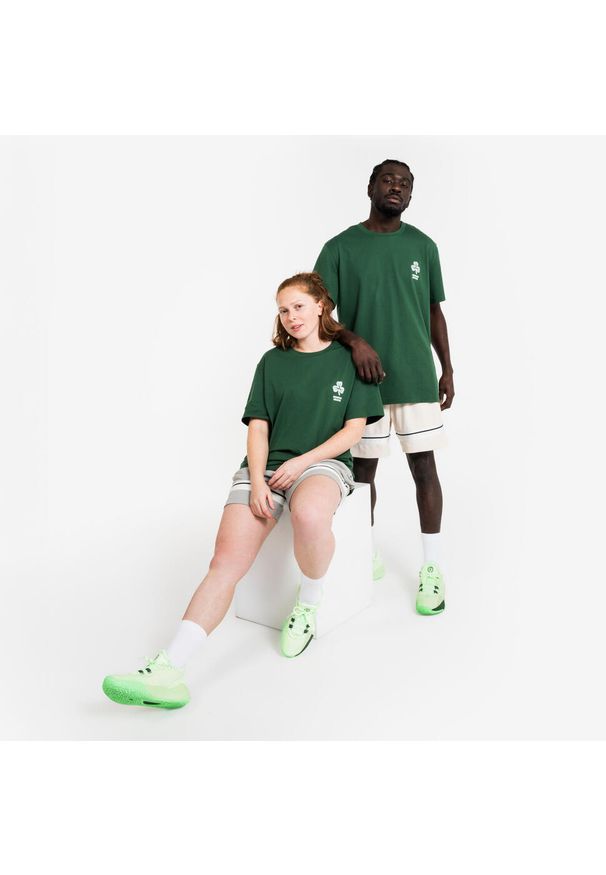 TARMAK - Koszulka do gry w koszykówkę unisex Tarmak NBA Celtics TS 900. Kolor: zielony. Materiał: bawełna, materiał, poliester. Sport: koszykówka