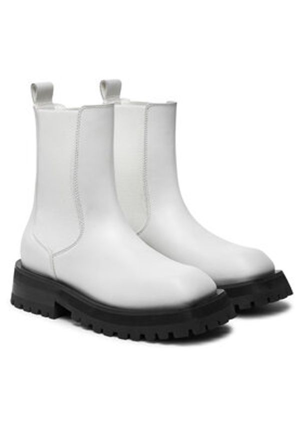 DKNY Sztyblety Rianne Chelsea K3471540 Biały. Kolor: biały. Materiał: skóra