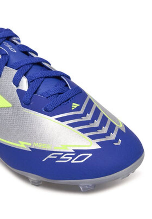 Adidas - adidas Buty do piłki nożnej F50 League Messi Firm/Multi-Ground IH0924 Szary. Kolor: szary. Materiał: materiał
