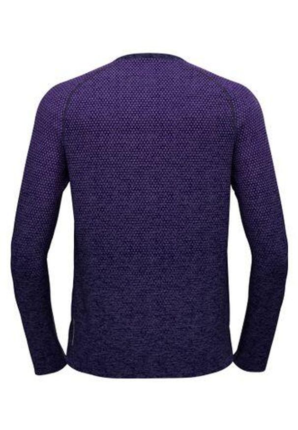 Koszulka męska Odlo ESSENTIAL SEAMLESS T-shirt crew neck l/s. Kolor: fioletowy. Sport: turystyka piesza