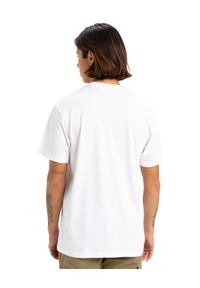 Quiksilver - Koszulka z krótkim rękawem dla Mężczyzn FINELINE Biały. Kolor: biały. Materiał: materiał, bawełna. Długość rękawa: krótki rękaw. Długość: krótkie