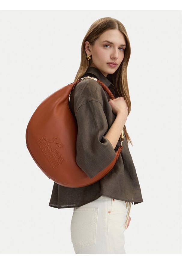 Love Moschino - LOVE MOSCHINO Torebka JC4222PP0OKA0300 Brązowy. Kolor: brązowy. Materiał: skórzane