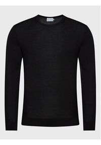 Calvin Klein Sweter Superior K10K109474 Czarny Regular Fit. Kolor: czarny. Materiał: wełna