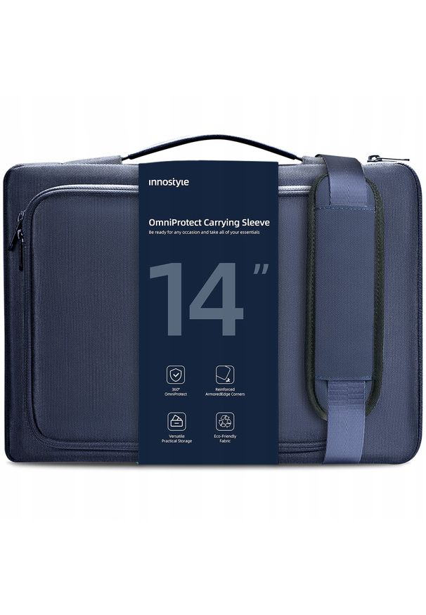 Innostyle - INNOSTYLE TORBA NA LAPTOPA 13 14 WODOODPORNA ETUI CASE OMNIPROTECT PASEK