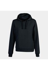 Bluza damska z kapturem Joma Montana. Typ kołnierza: kaptur. Kolor: czarny. Materiał: poliester, bawełna #1