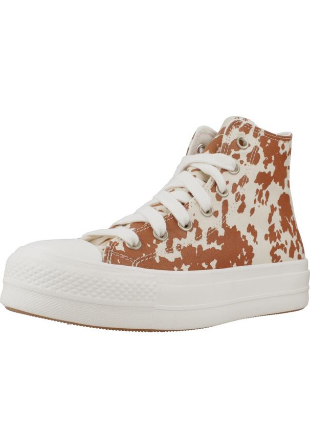 Converse - CONVERSE CHUCK TAYLOR ALL STAR LIFT PLATFORM ANIMAL PRINT Nadruk zwierzęcy. Kolor: wielokolorowy. Materiał: tkanina. Wzór: motyw zwierzęcy, nadruk. Obcas: na platformie. Model: Converse All Star