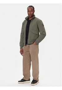 Napapijri Kurtka bomber A-Giovi NP0A88U2 Zielony Regular Fit. Kolor: zielony. Materiał: syntetyk