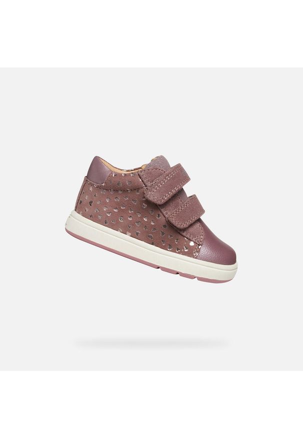 Geox - Buty GEOX B BIGLIA Rose. Okazja: na co dzień. Kolor: różowy. Materiał: tkanina, skóra