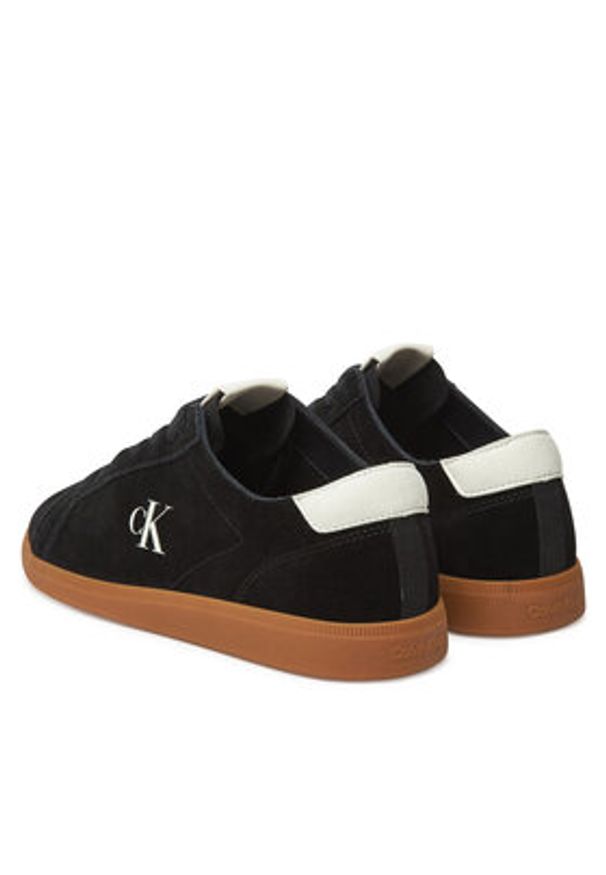 Calvin Klein Jeans Sneakersy Low Profile Cupsole Su YM0YM01321 Czarny. Kolor: czarny. Materiał: skóra, zamsz