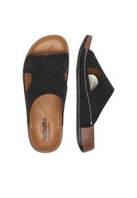 Go Soft Klapki CEO-W25701 Czarny. Kolor: czarny. Materiał: materiał #9