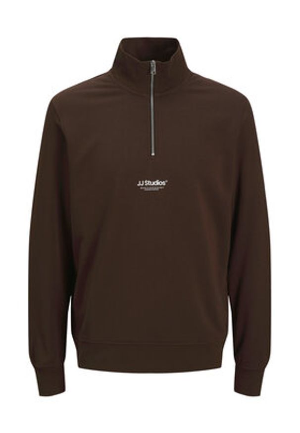 Jack & Jones Bluza Soho 12278793 Brązowy Relaxed Fit. Kolor: brązowy. Materiał: bawełna