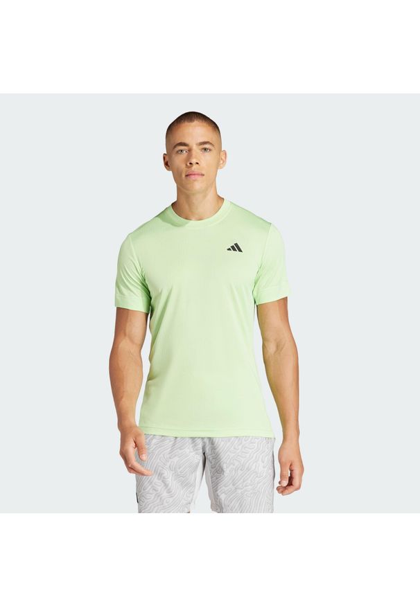 Adidas - Koszulka Tennis FreeLift. Kolor: zielony. Materiał: materiał. Sport: tenis