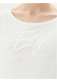 EA7 Emporio Armani T-Shirt 7W000184 AF10373 U0005 Écru Regular Fit. Materiał: bawełna #3