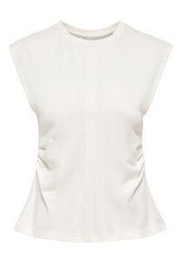 only - ONLY T-Shirt Marie 15372452 Biały Regular Fit. Kolor: biały. Materiał: bawełna #7