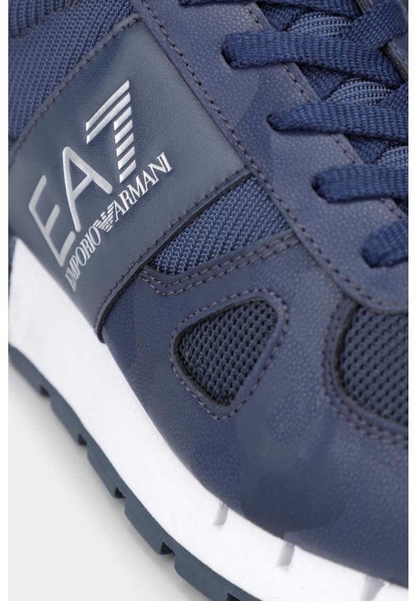 EA7 Emporio Armani - EA7 Granatowe sneakersy. Kolor: niebieski