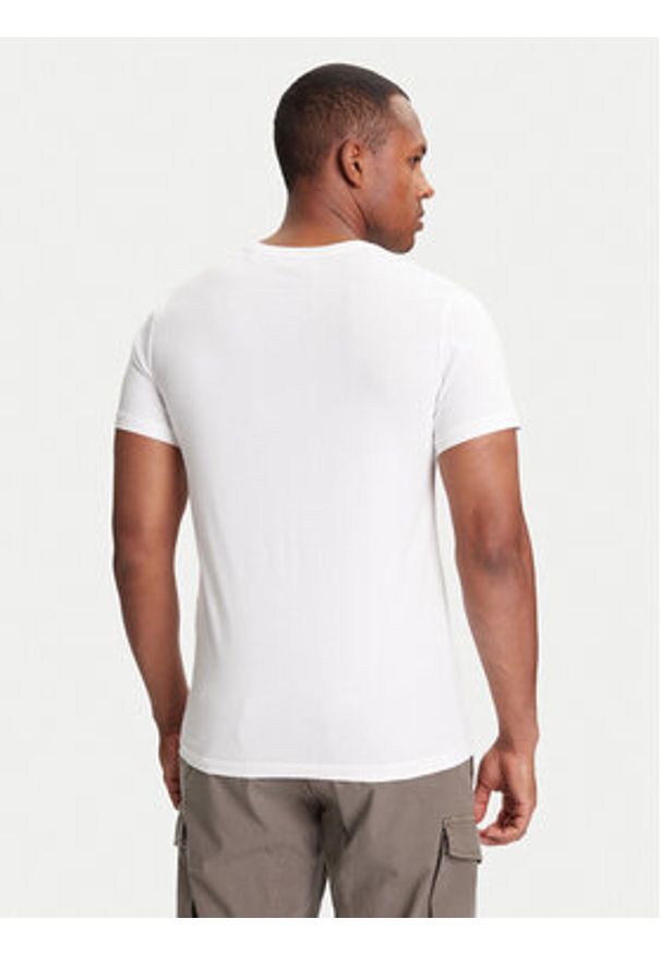 G-Star RAW - G-Star Raw T-Shirt Finger Print Burger D26041-C506 Biały Regular Fit. Kolor: biały. Materiał: bawełna. Wzór: nadruk