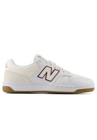 Buty unisex New Balance U480P1BB – białe. Okazja: na co dzień. Kolor: biały. Materiał: skóra, syntetyk, materiał, dresówka. Szerokość cholewki: normalna. Sport: turystyka piesza #1