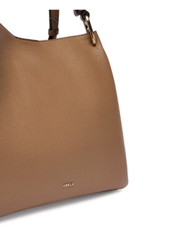 Furla Torebka Nuvola L WB02100 HSF000 CN 4489S Brązowy jasny. Kolor: brązowy. Materiał: skórzane
