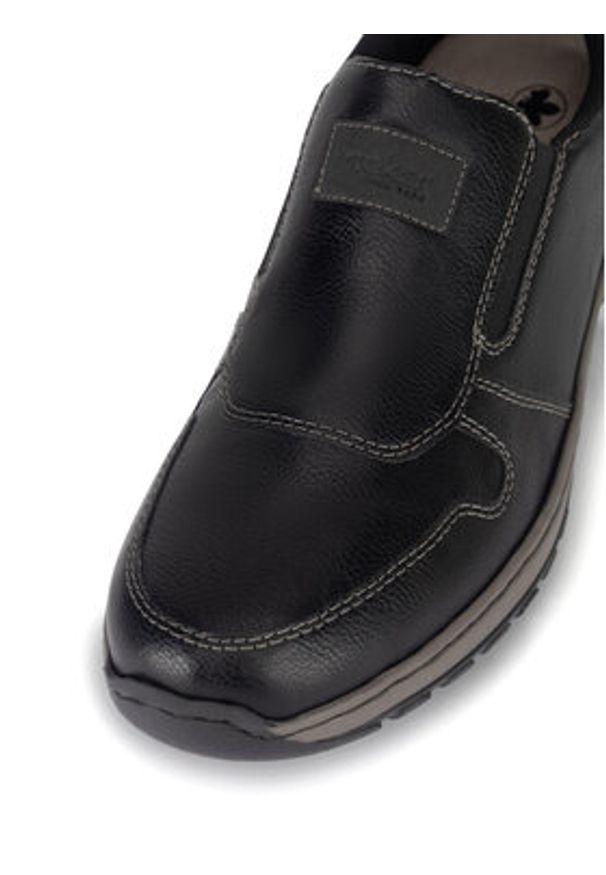 Rieker Półbuty 03355-00 Czarny. Kolor: czarny. Materiał: syntetyk