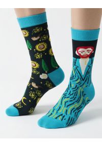 His Story - Skarpetki Bawełniane - Tematyczne - Asymetryczne, van Gogh. Kolor: wielokolorowy. Materiał: elastan, bawełna, poliamid #2