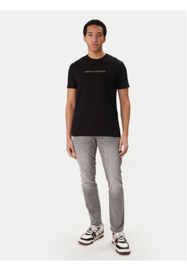 Armani Exchange T-Shirt XM002827 AF12308 UC001 Czarny Regular Fit. Kolor: czarny. Materiał: bawełna