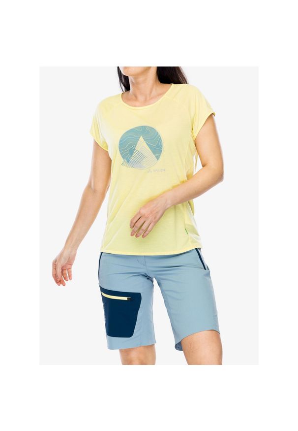 Koszulka szybkoschnąca damska Vaude Tekoa T-Shirt II. Kolor: żółty