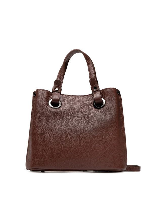 Creole Torebka K11263 Brązowy. Kolor: brązowy. Materiał: skórzane