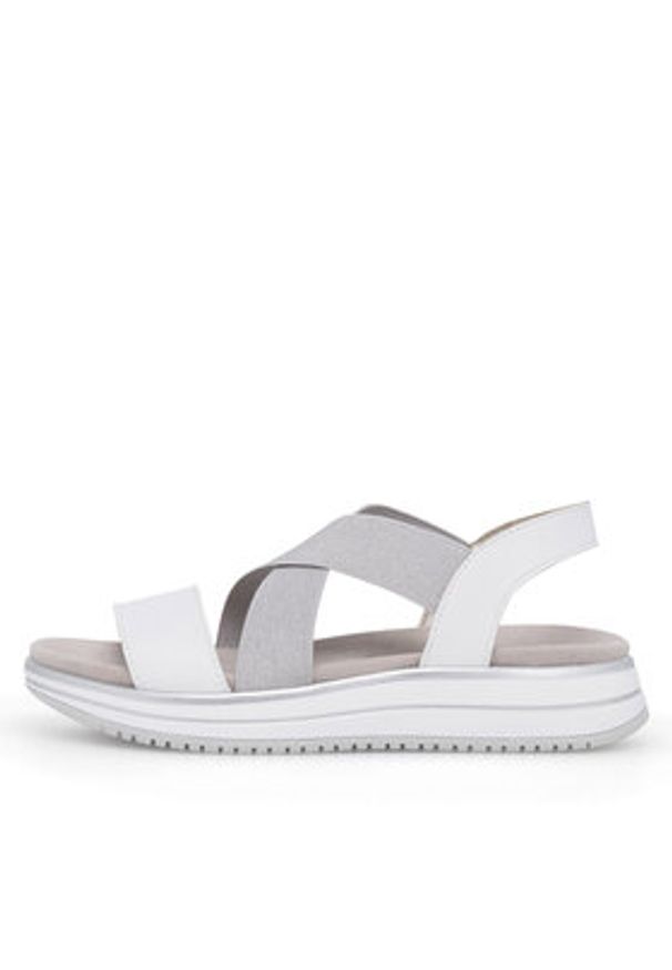 Remonte Sandały D1J50-80 Biały. Kolor: biały. Materiał: skóra